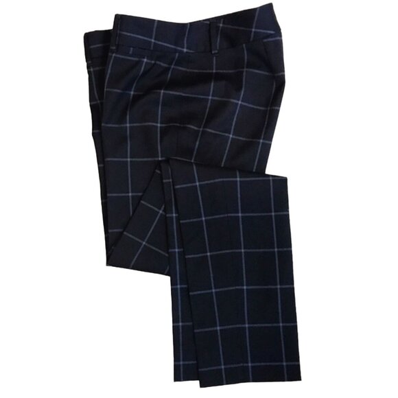 Brooks Brothers | Lucia Fit Blue Plaid Wool Pant Women's Size 6 Like New conditi - Picture 1 of 8